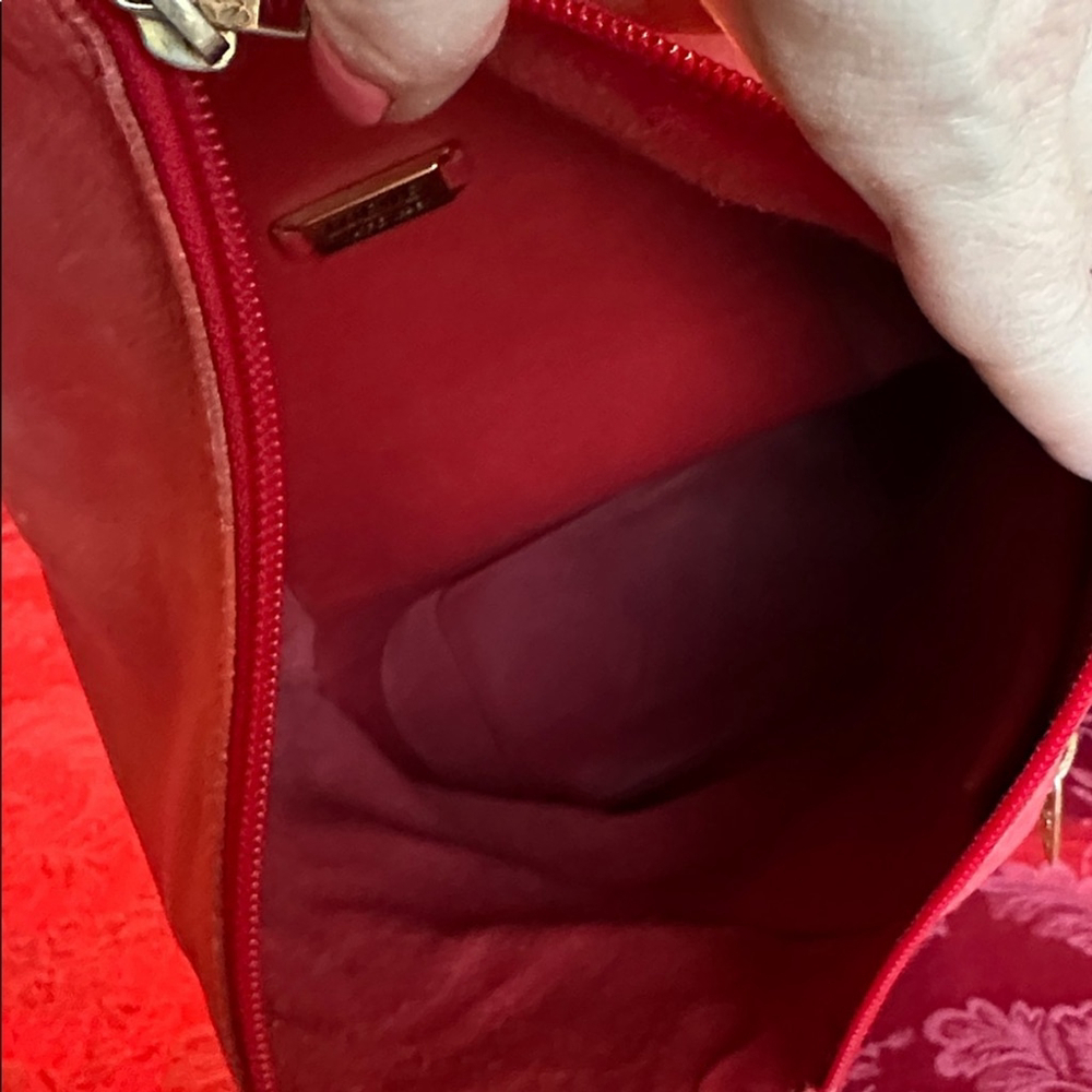 Loewe Red Leather Large Backpack - image 6